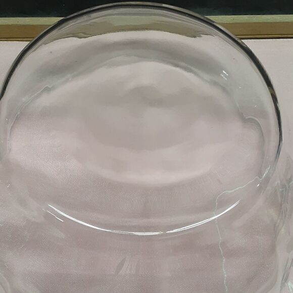 Princess House Crystal 9" Salad Punch Bowl Heritage Beveled Etched - Picture 5 of 6